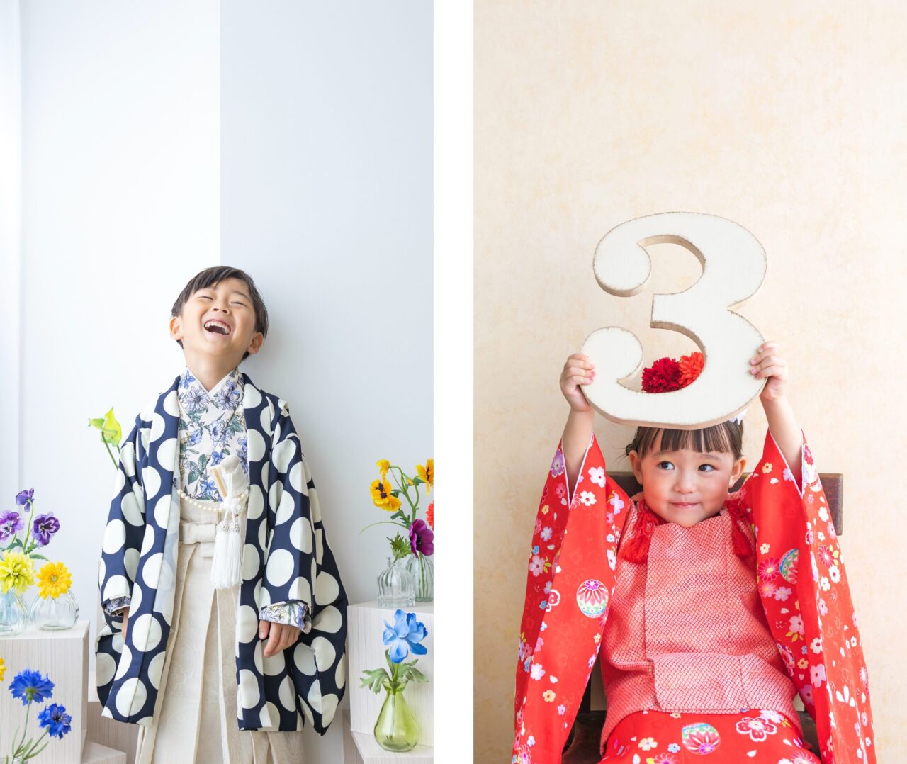墨田区のこども写真館・花と星フォトスタジオの七五三