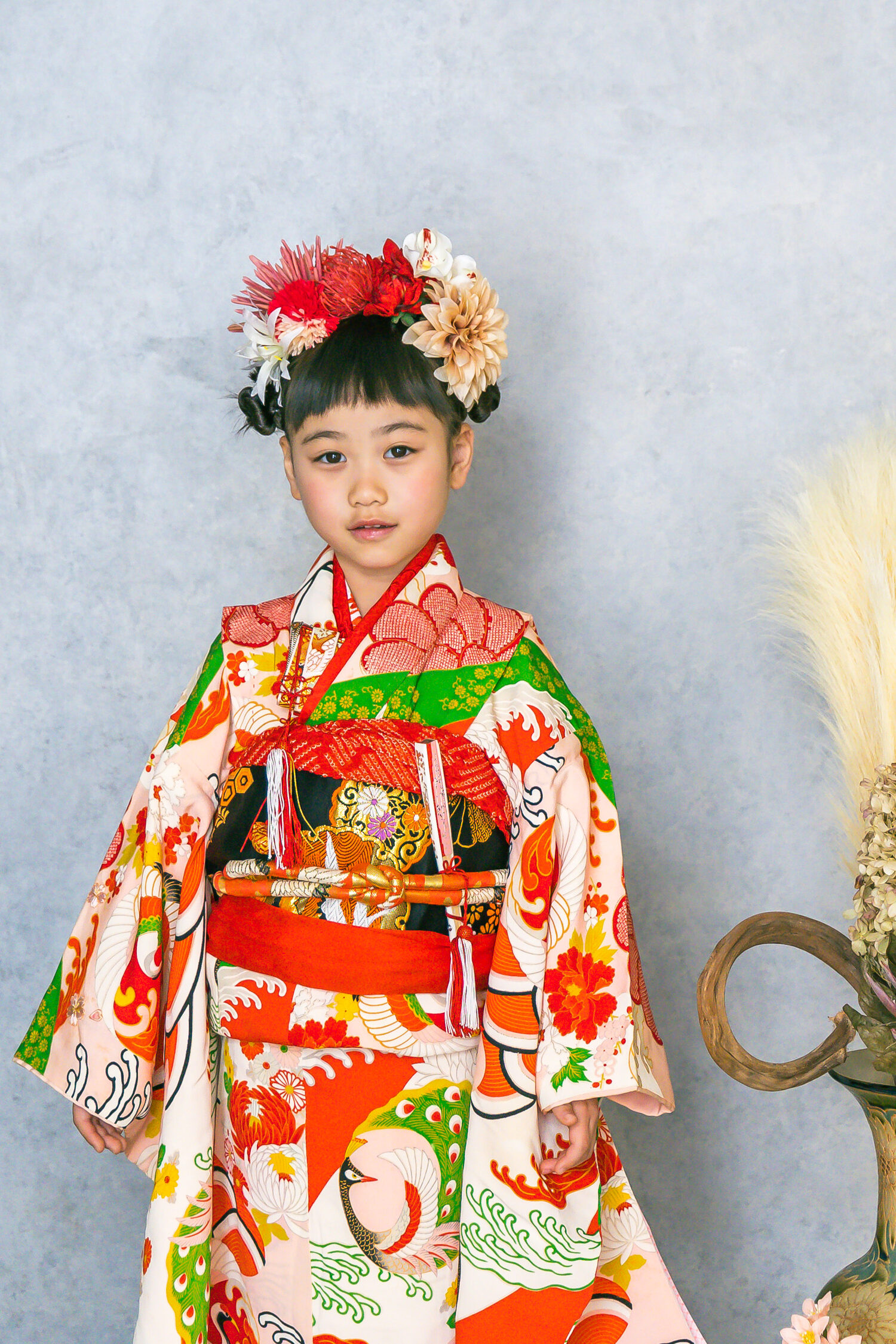 七五三前撮りは墨田区の子供写真館 花と星フォトスタジオ。七五三着物も多数取り揃えています