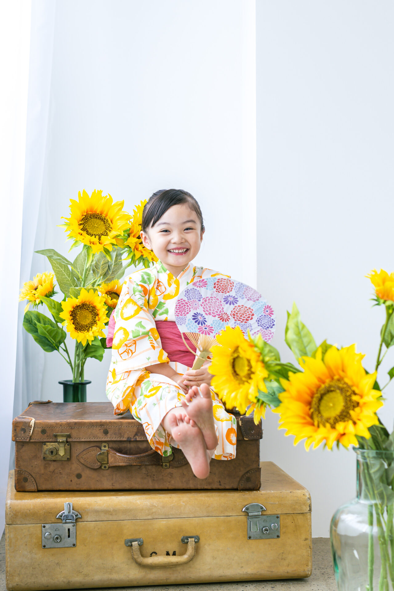 墨田区の子供写真館・花と星フォトスタジオでは隅田川花火大会の日に浴衣撮影会を開催します。